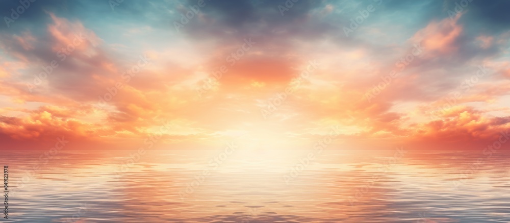 Aufkleber defocused and abstract background from beautiful sunset and sunrise. creative banner. copyspace imag