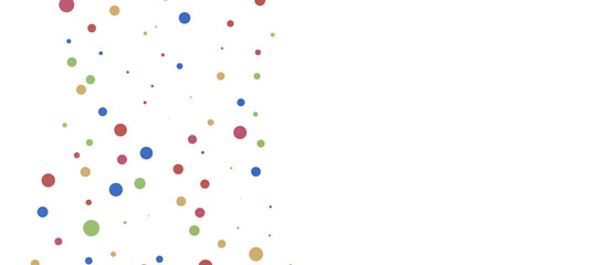 Multicolor confetti abstract background with a lot of falling pieces, isolated on a white background. Festive decorative tinsel element for design