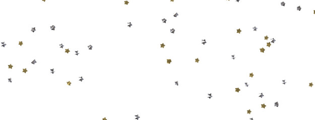 Journey to the Cosmos: Immerse Yourself in a 3D Gold Stars Rainfall