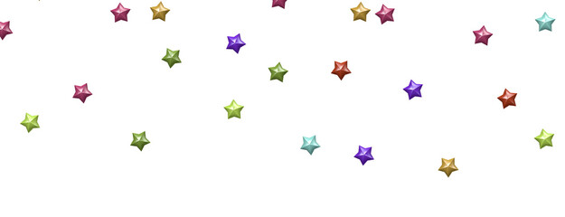 Heavenly Rainbow Shower: 3D Illustration Brings the Beauty of Stars to Life