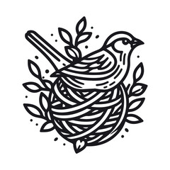 bird vector silhouette illustration