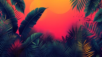 Abstract background illustration in the style of the 70s