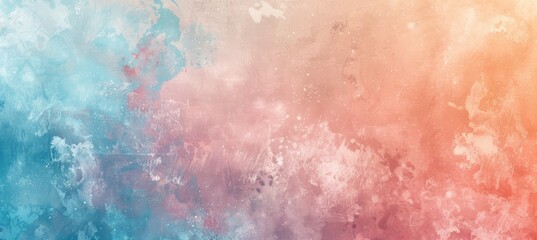 Fototapeta premium Soft Pastel Watercolor Background: Serene Color Palette