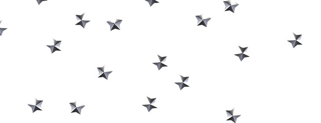 Heavenly Showers: 3D Gold Stars Rain Illustration Transcends Imagination