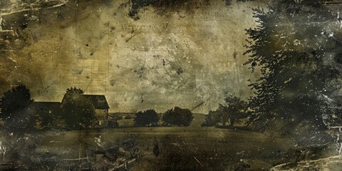 Abandoned Barn in a Weathered Landscape