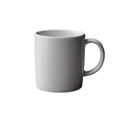 white cup isolated on white