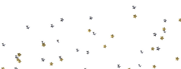 Celestial Christmas Symphony: Enthralling 3D Illustration of Falling Holiday Starbursts