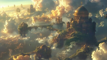 Fantasy floating city