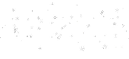 Winter Flurry: Mesmeric 3D Illustration Depicting Descending Festive Snowflakes