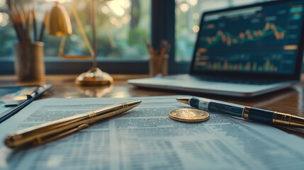 Financial Analysis with a Golden Bitcoin