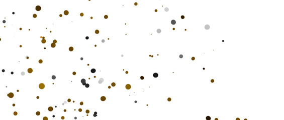 Sprinkle of Success: Spectacular 3D Illustration Showcasing Cascading gold Confetti - PNG