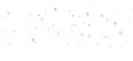 Winter Flurry: Mesmeric 3D Illustration Depicting Descending Festive Snowflakes