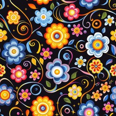 Abstract background illustration in the style of the 70s