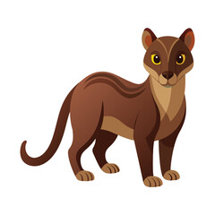 illustration of a fossa animal 