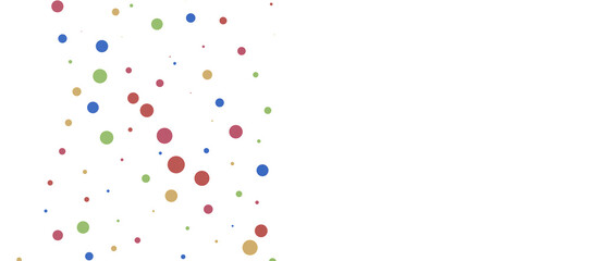 Multicolor confetti abstract background with a lot of falling pieces, isolated on a white background. Festive decorative tinsel element for design