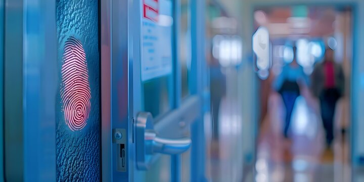 School district enhances security and reduces truancy with fingerprintbased attendance system. Concept Fingerprint Technology, School Security, Attendance System, Truancy Reduction