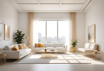 Fototapeta premium white and ginterior designold theme modern interior