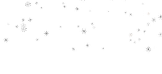 Winter Flurry: Mesmeric 3D Illustration Depicting Descending Festive Snowflakes