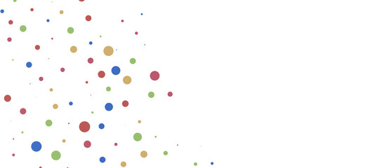 Sunburst and colorful confetti background frame illustration