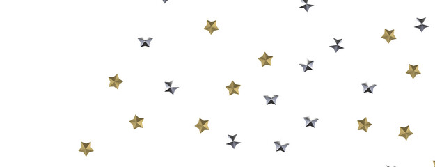 Descendant Christmas Constellations: Mind-Blowing 3D Illustration of Falling Festive Star Patterns