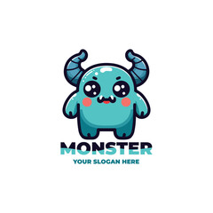 Little Monster Logo Vector Design