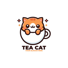 A Cup of Tea Cat Logo