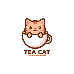 A Cup of Tea Cat Logo