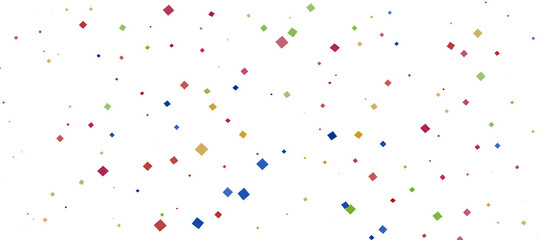 Fototapeta premium Colorful confetti on white background