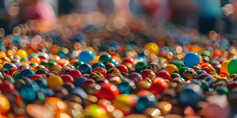 Obraz premium A Scene Full of Anticipation and Excitement Vibrant Charity Auction Unfolds. Concept Charity Event, Auction, Vibrant Atmosphere, Fundraising, Excitement