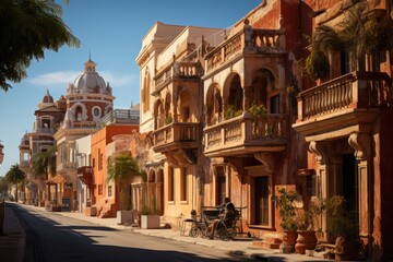 Historical solemnity in Cartagena Palace of the Inquisition., generative IA