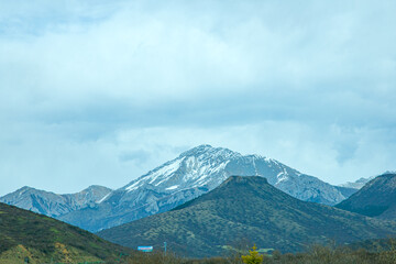 Aba, Sichuan Province - mountains and grasslands under the blue sky