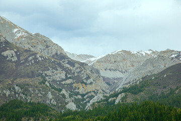 Aba, Sichuan Province - mountains and grasslands under the blue sky