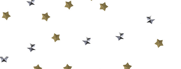 Descendant Christmas Constellations: Mind-Blowing 3D Illustration of Falling Festive Star Patterns
