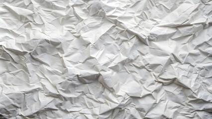 Fototapeta premium High Resolution Crumpled White Paper Texture Background
