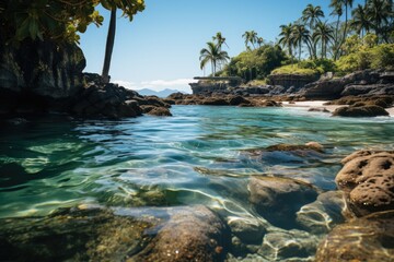 Ipojuca Beach Marine turtles, Tamar Project., generative IA