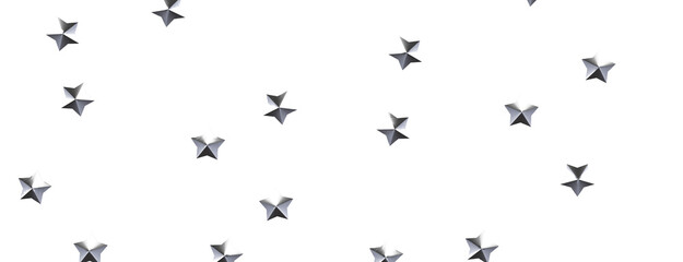 Heavenly Showers: 3D Gold Stars Rain Illustration Transcends Imagination
