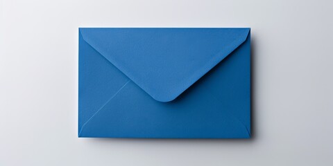 A blank blue envelope on a white background.