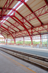 Hua Hin, Thailand - May 31, 2024: Hua Hin Railway Station in Hua Hin, Thailand.
