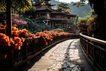 Medellin Botanical Garden Colors and Beauty., generative IA