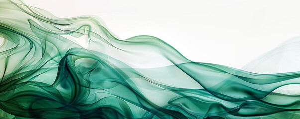 Modern abstract background with dynamic shapes and shades of green: Fresh and contemporary, ideal for a vibrant and modern look