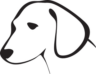 Dog logo icon vector style art illustration