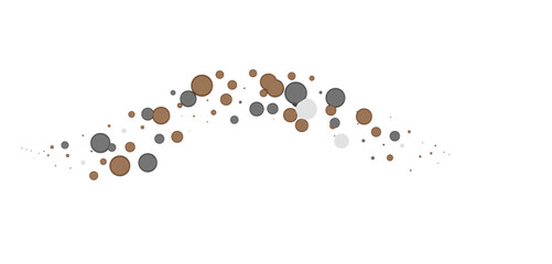  Colorful confetti on white background