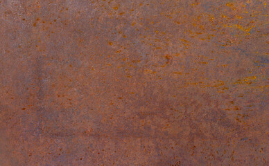 Rusted metal texture, old sheet of rust  metal background