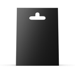 Blank product paper hang label tag 3d illustration.