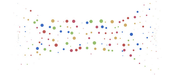  Colorful confetti on white background
