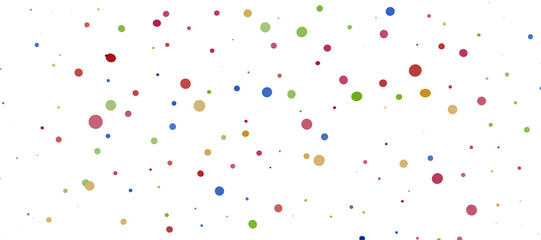 Multicolor confetti abstract background with a lot of falling pieces, isolated on a white background.