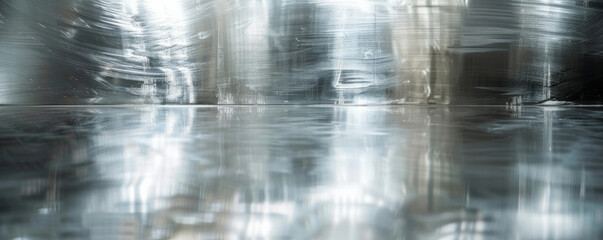 Modern metallic texture background with brushed steel finish and cool grey tones: Sleek and industrial, perfect for a modern and professional look