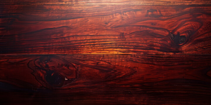 Polished mahogany wooden background with rich, dark tones and sleek finish: Great for luxury or classic styles, the dark tones and sleek finish of mahogany exude elegance and sophistication