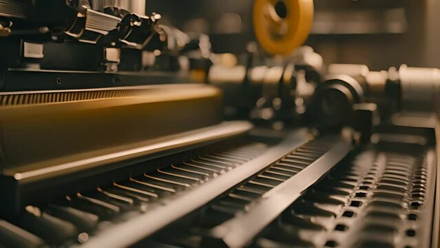Printing Press Conveyor Belt Generative AI