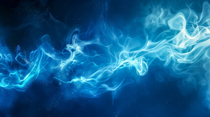 Blue smoke, clouds background